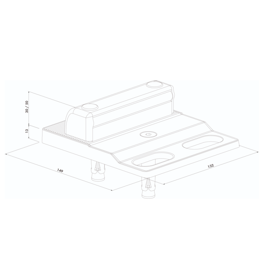 RMG L06 Bolt-On Off-Centered Ground Stop